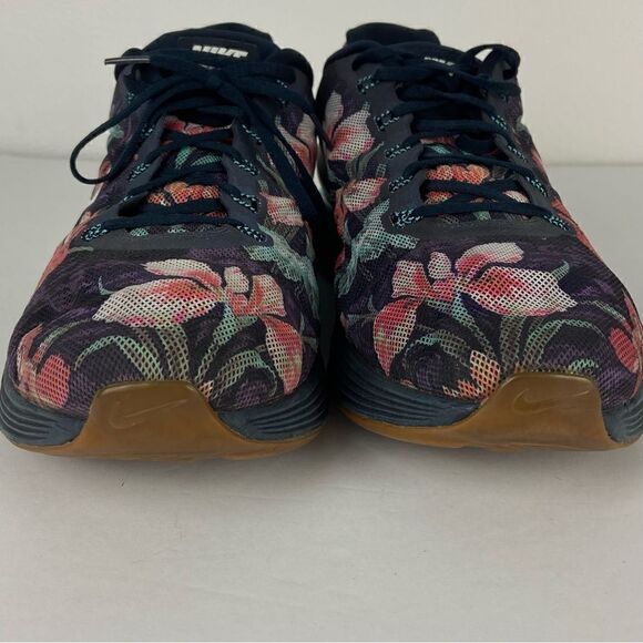 Nike‎ Sneakers Lunarglide 6 Photosynthesis Floral/Navy Men’s Size 15 Tropical - Picture 2 of 12